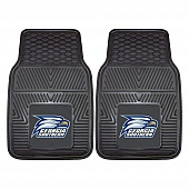 Fan Mat Floor Mat - Universal Fit Black Vinyl Set of 2 - 13924