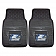 Fan Mat Floor Mat - Universal Fit Black Vinyl Set of 2 - 13924