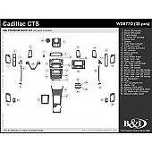 B & I Fender Dash Panel Trim WD877DSCD