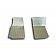 American Car Craft Floor Mat - Cut-To-Fit Silver Aluminum 2 Pieces - 011001