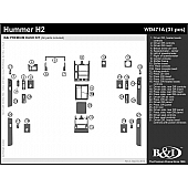 B & I Fender Dash Panel Trim WD471ASPS