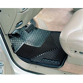 Husky Liner Floor Mat - Direct-Fit Black TPE - Thermoplastic Elastomer Set of 2 - 51011