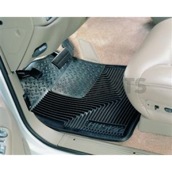 Husky Liner Floor Mat - Direct-Fit Black TPE - Thermoplastic Elastomer Set of 2 - 51011