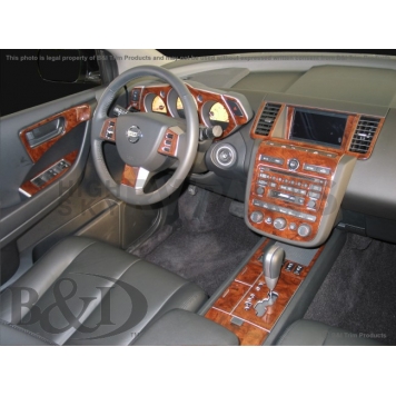 B & I Fender Dash Panel Trim WD495CDCF-1