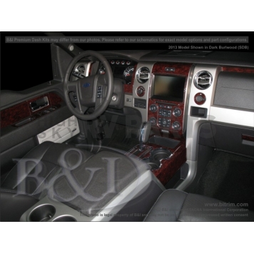 B & I Fender Dash Panel Trim WD913DDC6
