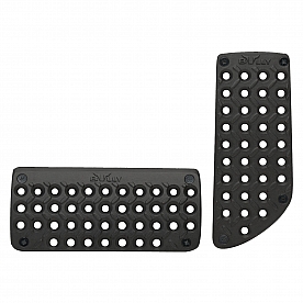 Bully Truck Accelerator and Brake Pedal Pad Set - Aluminum Black - BBS2101