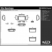 B & I Fender Dash Panel Trim WD1001BSPS