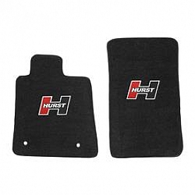 Hurst Floor Mat - Direct OEM Cut Fit Black Carpet Set of 2 - 6370003