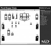 B & I Fender Dash Panel Trim 3D049A2SDB