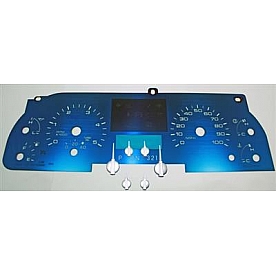 US Speedo Gauge Face Overlay - Blue Daytime Color/ White Letter Color - AQF09