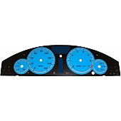 US Speedo Gauge Face Overlay - Blue Daytime Color/ White Letter Color - 300064