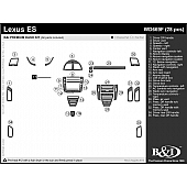 B & I Fender Dash Panel Trim WD669FDLES