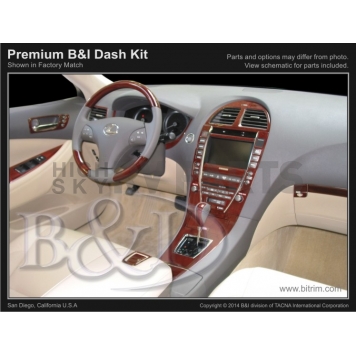 B & I Fender Dash Panel Trim WD669FDLES-1