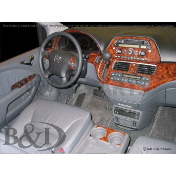 B & I Fender Dash Panel Trim WD573BSDB