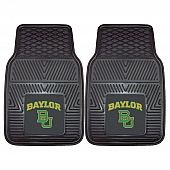 Fan Mat Floor Mat - Universal Fit Black Vinyl Set of 2 - 11770