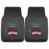 Fan Mat Floor Mat - Universal Fit Black Vinyl Set of 2 - 11774