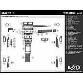 B & I Fender Dash Panel Trim WD550BDCF