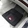 Fan Mat Floor Mat - Universal Fit Black Vinyl Set of 2 - 11848