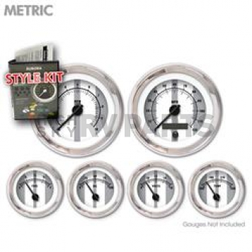 Aurora Instuments Gauge Face Overlay - Fiber Gray Daytime Color/ Black Letter Color - 5763