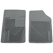 Husky Liner Floor Mat - Direct-Fit Gray TPE - Thermoplastic Elastomer Set of 2 - 51172