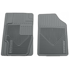 Husky Liner Floor Mat - Direct-Fit Gray TPE - Thermoplastic Elastomer Set of 2 - 51172