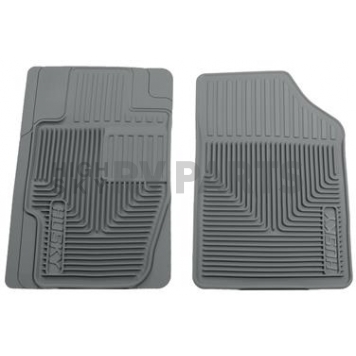 Husky Liner Floor Mat - Direct-Fit Gray TPE - Thermoplastic Elastomer Set of 2 - 51172