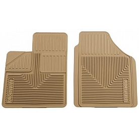 Husky Liner Floor Mat - Direct-Fit Tan TPE - Thermoplastic Elastomer Set of 2 - 51143