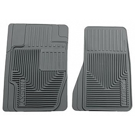 Husky Liner Floor Mat - Direct-Fit Gray TPE - Thermoplastic Elastomer Set of 2 - 51122