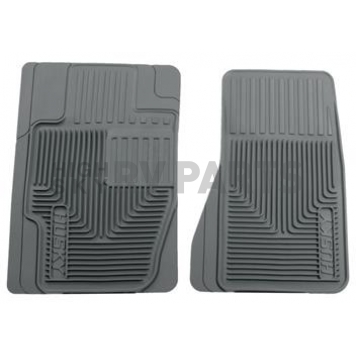 Husky Liner Floor Mat - Direct-Fit Gray TPE - Thermoplastic Elastomer Set of 2 - 51122