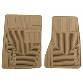 Husky Liner Floor Mat - Direct-Fit Tan TPE - Thermoplastic Elastomer Set of 2 - 51123