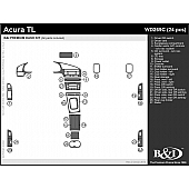 B & I Fender Dash Panel Trim WD269CSDX
