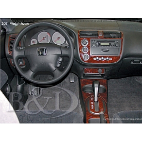 B & I Fender Dash Panel Trim WD376ASDE