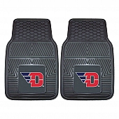 Fan Mat Floor Mat - Universal Fit Black Vinyl Set of 2 - 12095