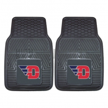 Fan Mat Floor Mat - Universal Fit Black Vinyl Set of 2 - 12095