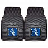 Fan Mat Floor Mat - Universal Fit Black Vinyl Set of 2 - 12097