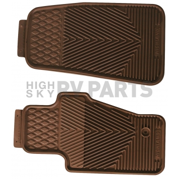 Highland Floor Mat - Direct-Fit Tan Rubber Set of 2 - 4403600