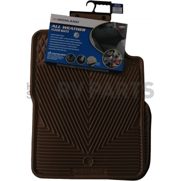 Highland Floor Mat - Direct-Fit Tan Rubber Set of 2 - 4404400-1