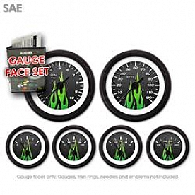 Aurora Instuments Gauge Face Overlay - Carbon Fiber Daytime Color/ White Letter Color - 8328