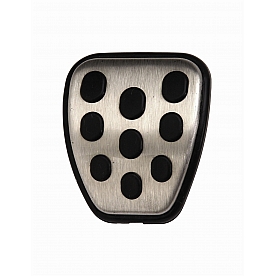 Ford Performance Accelerator and Brake Pedal Pad Set - Aluminum Silver - M2301B