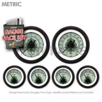Aurora Instuments Gauge Face Overlay - Fiber Black Letter Color - 8459