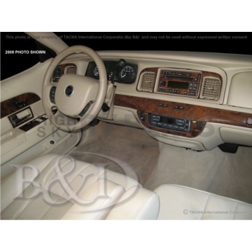 B & I Fender Dash Panel Trim WD499DDCV