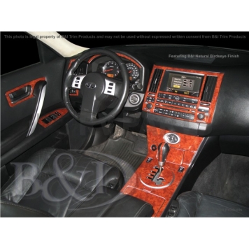 B & I Fender Dash Panel Trim WD508CDET-1