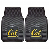 Fan Mat Floor Mat - Universal Fit Black Vinyl Set of 2 - 12660