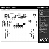 B & I Fender Dash Panel Trim WD566KCF1