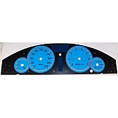 US Speedo Gauge Face Overlay - Blue Daytime Color/ White Letter Color - 300074