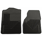 Husky Liner Floor Mat - Direct-Fit Black TPE - Thermoplastic Elastomer Set of 2 - 51041