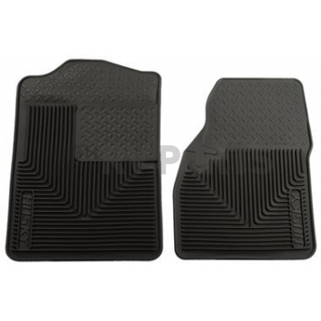 Husky Liner Floor Mat - Direct-Fit Black TPE - Thermoplastic Elastomer Set of 2 - 51041