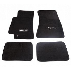 NRG Innovations Floor Mat - Direct-Fit Black Carpet/ Rubber Set of 4 - FMR300