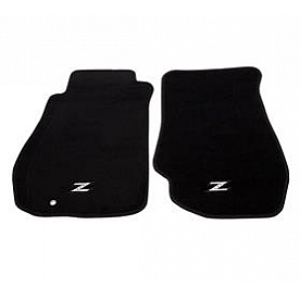 NRG Innovations Floor Mat - Direct-Fit Black Carpet/ Rubber Set of 2 - FMR350