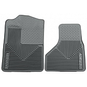 Husky Liner Floor Mat - Direct-Fit Gray TPE - Thermoplastic Elastomer Set of 2 - 51202